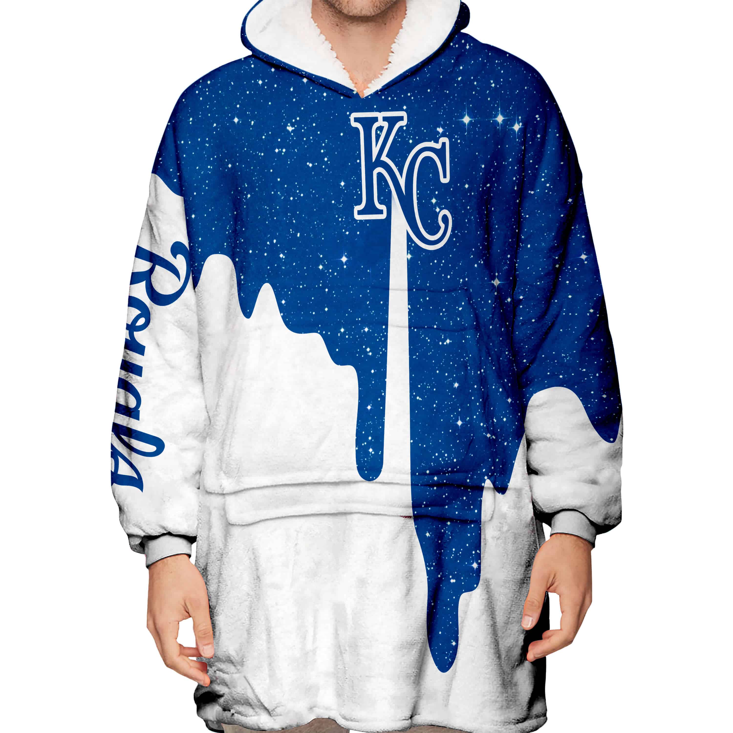 Limited Edition - Custom Name - Kansas City Royals - Oodie Blanket - Image 4