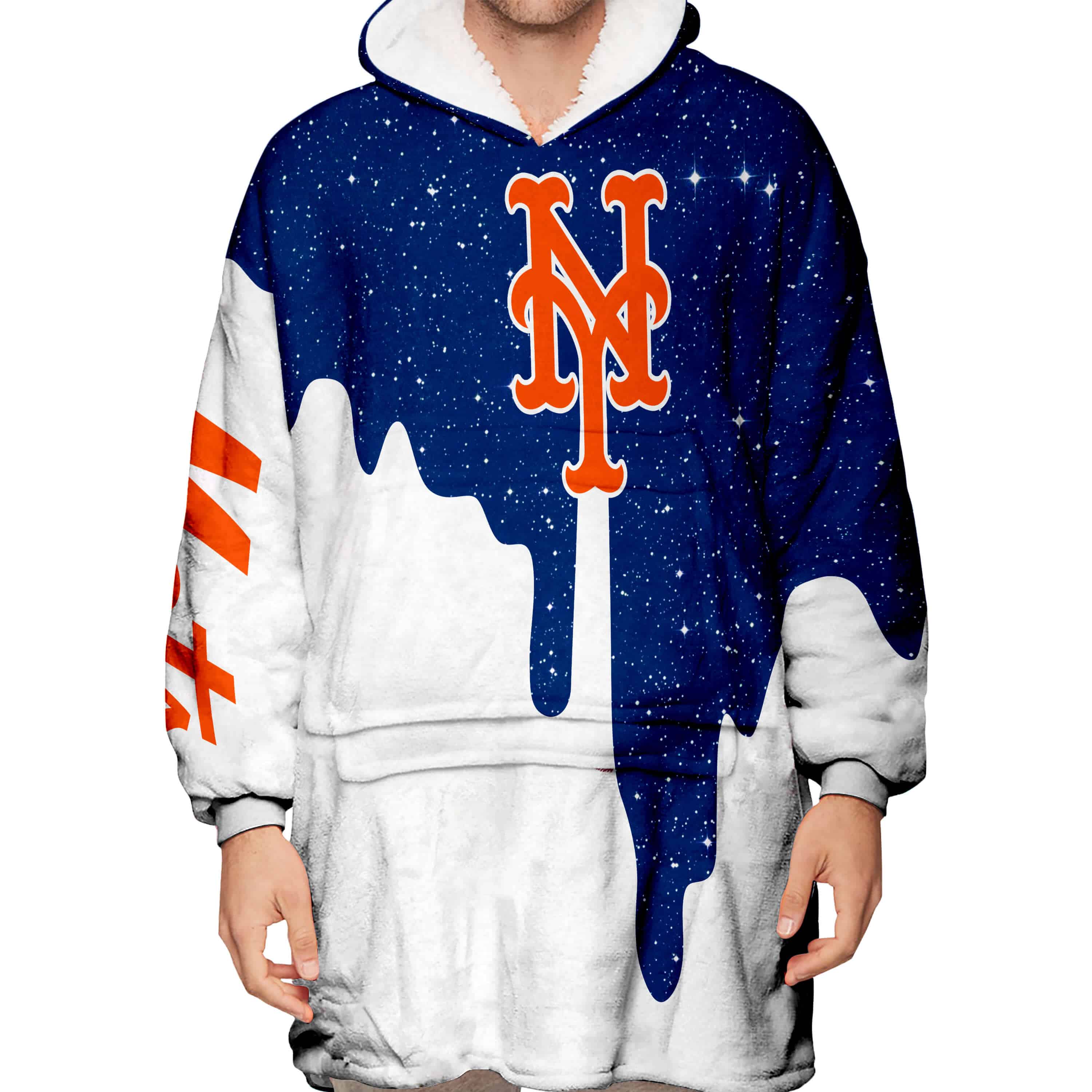 Limited Edition - Custom Name - New York Mets - Oodie Blanket - Image 4