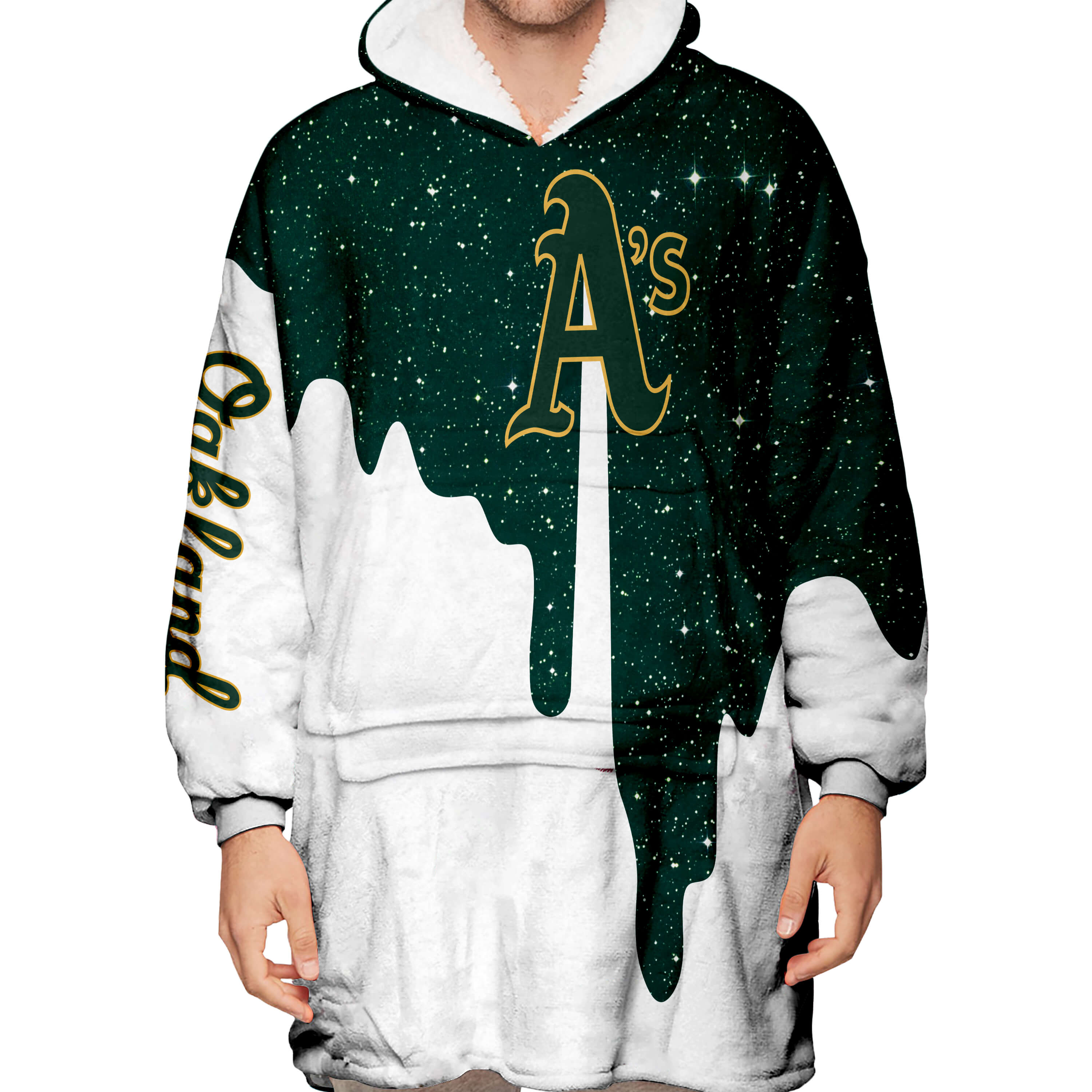 Limited Edition - Custom Name - Oakland Athletics - Oodie Blanket - Image 4