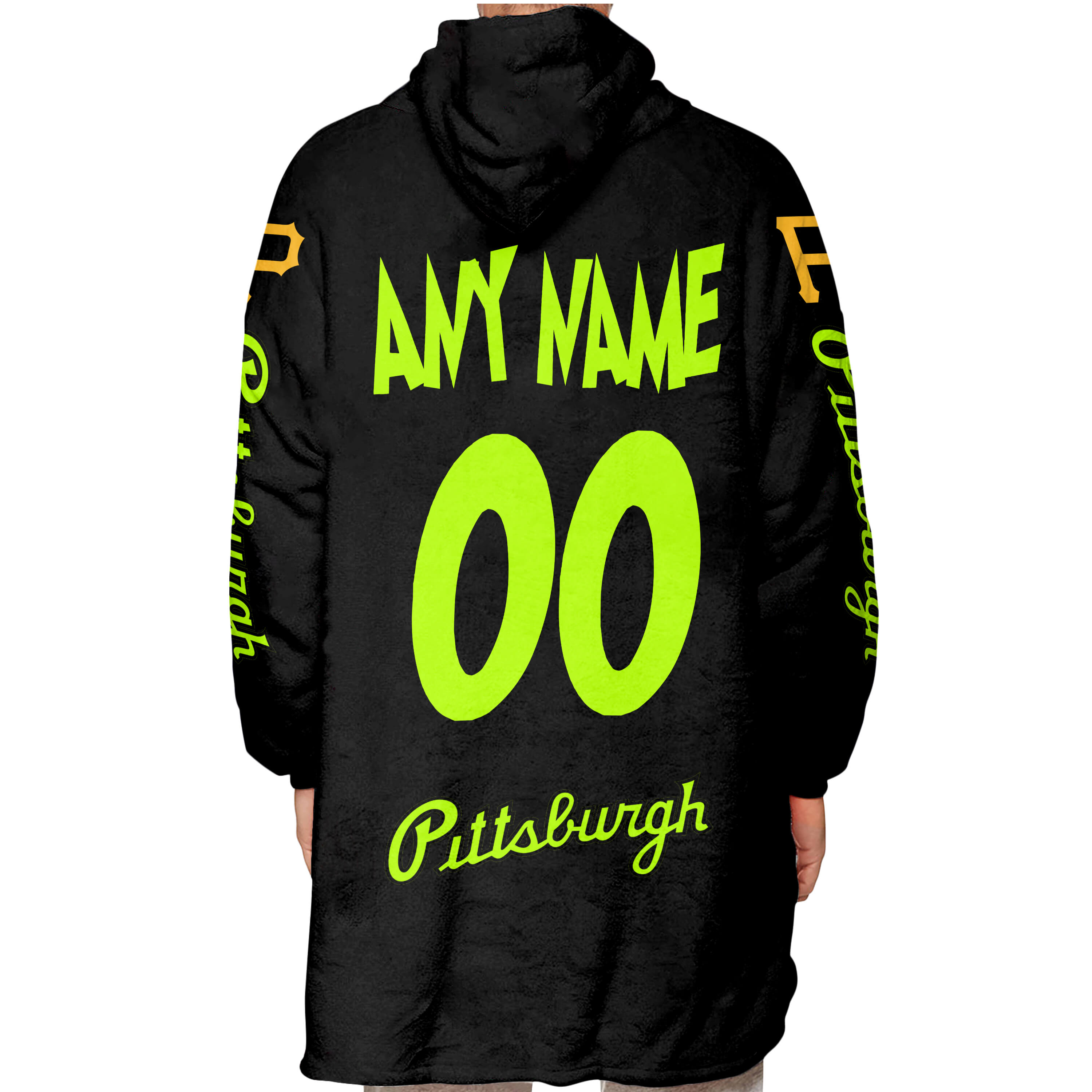 Grinch - Ew People - Pittsburgh Pirates - Oodie Blanket - Image 3