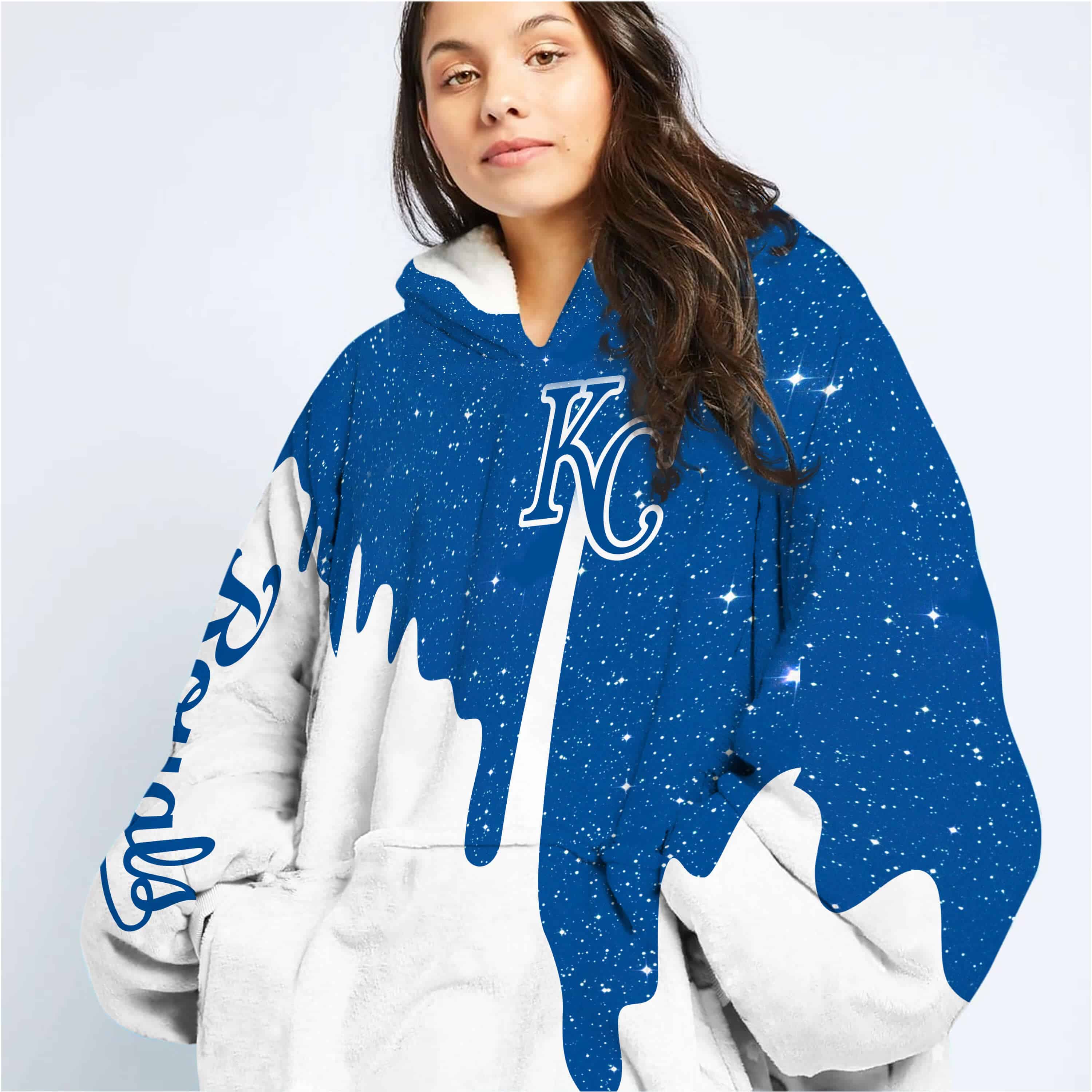 Limited Edition - Custom Name - Kansas City Royals - Oodie Blanket - Image 3