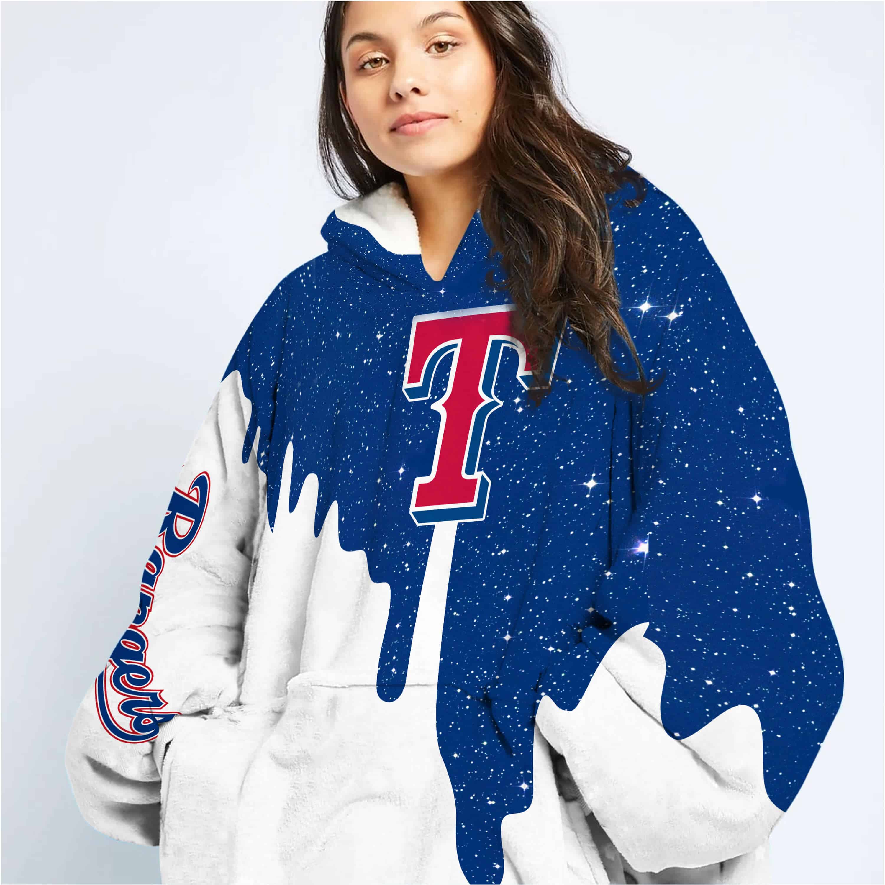 Limited Edition - Custom Name - Texas Rangers - Oodie Blanket - Image 3