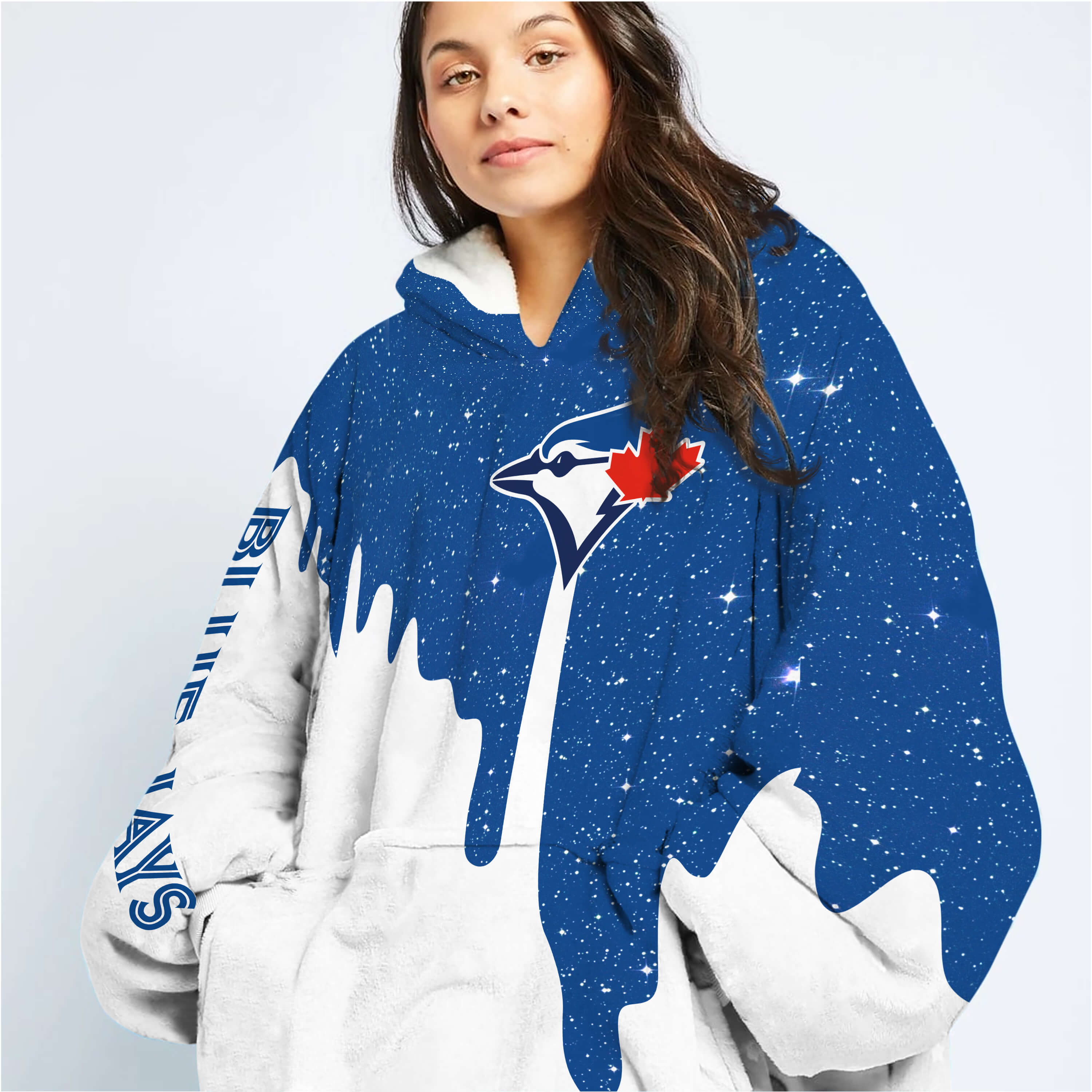 Limited Edition - Custom Name - Toronto Blue Jays - Oodie Blanket - Image 3