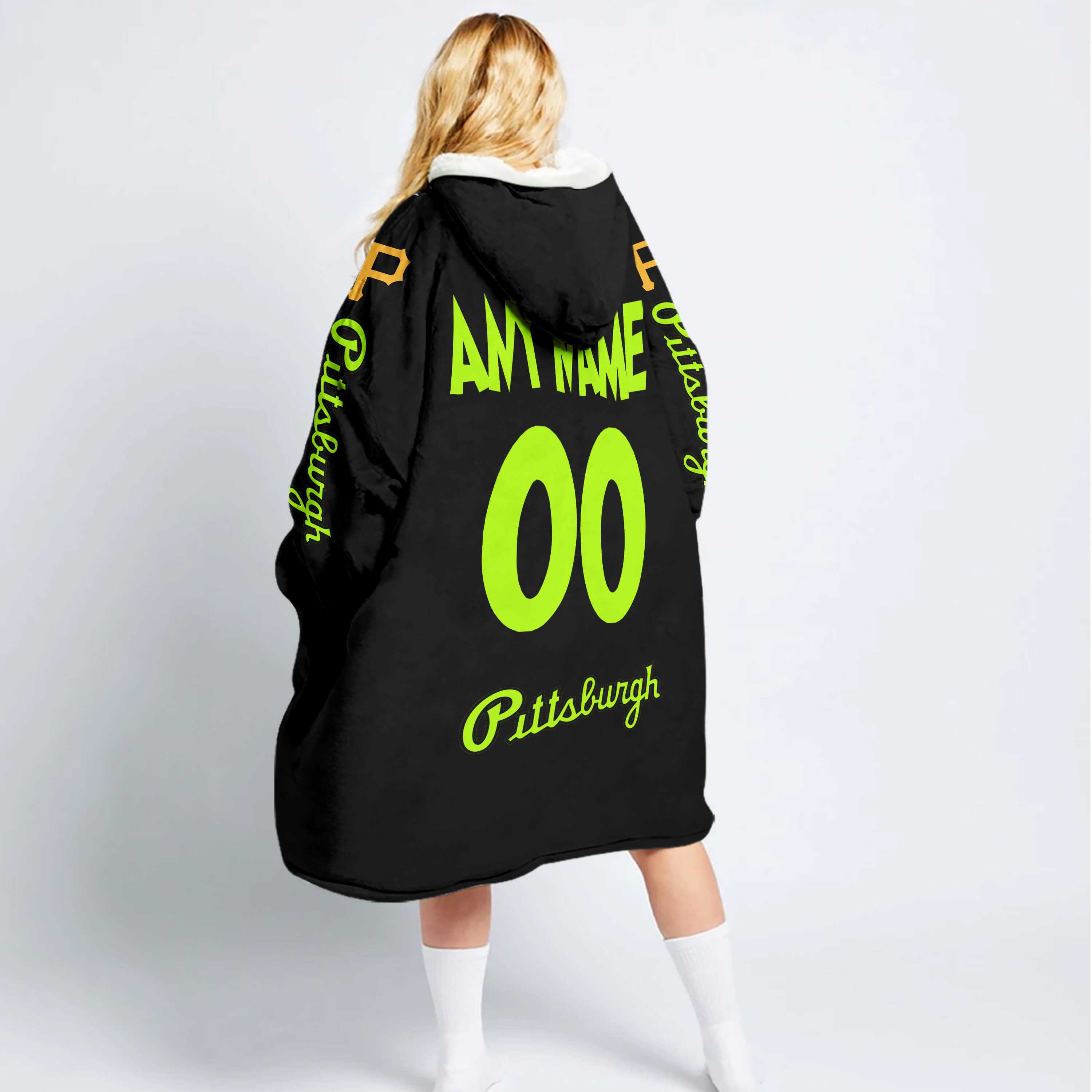 Grinch - Ew People - Pittsburgh Pirates - Oodie Blanket - Image 2