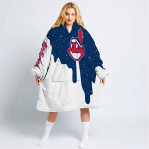 Limited Edition - Custom Name - Cleveland Indians - Oodie Blanket