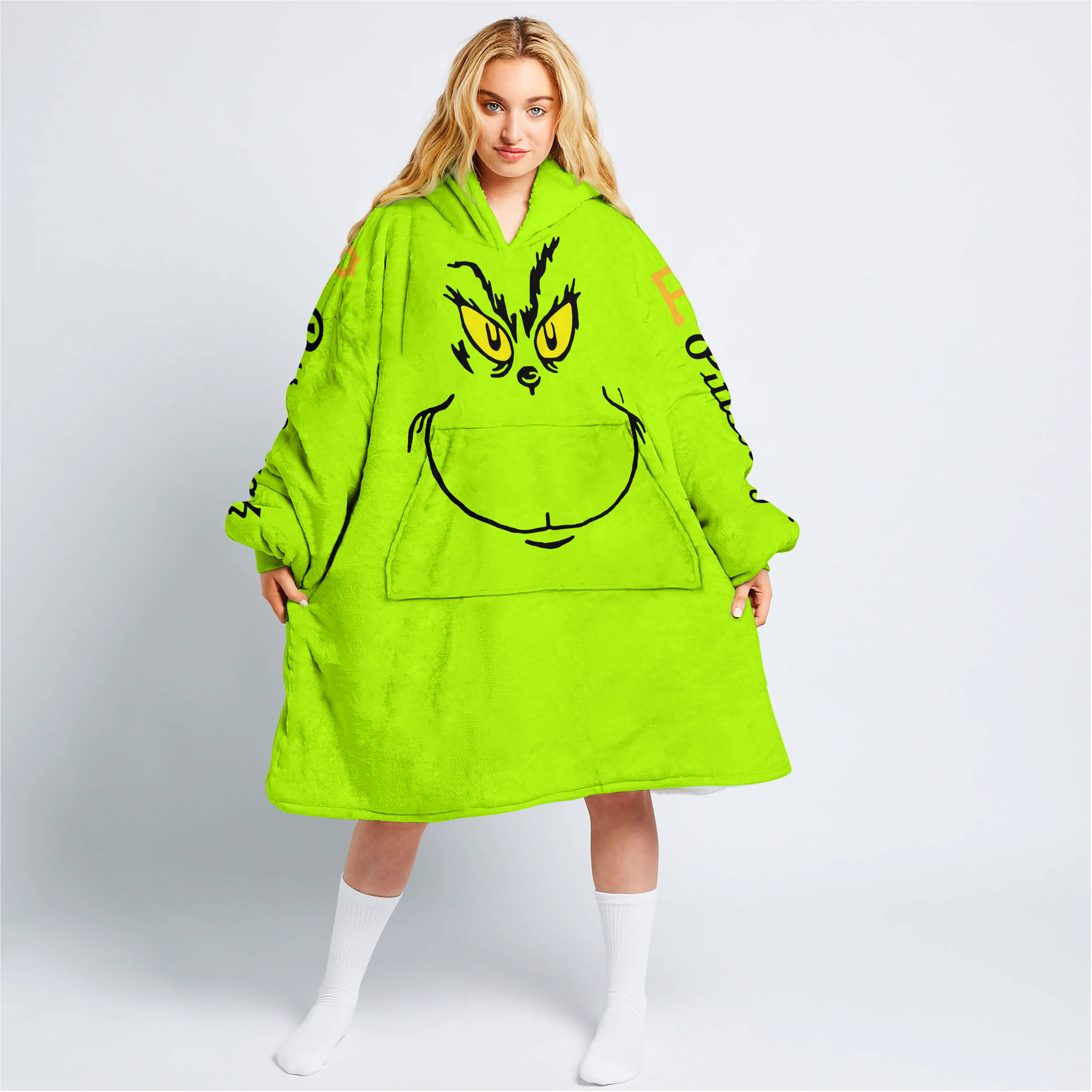Grinch - Custom Name - Pittsburgh Pirates - Oodie Blanket
