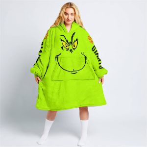 Grinch - Custom Name - San Francisco Giants - Oodie Blanket