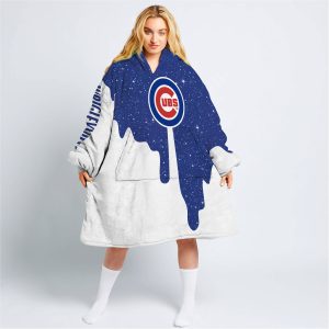 Limited Edition - Custom Name - Chicago Cubs - Oodie Blanket