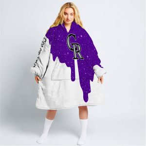 Limited Edition - Custom Name - Colorado Rockies - Oodie Blanket