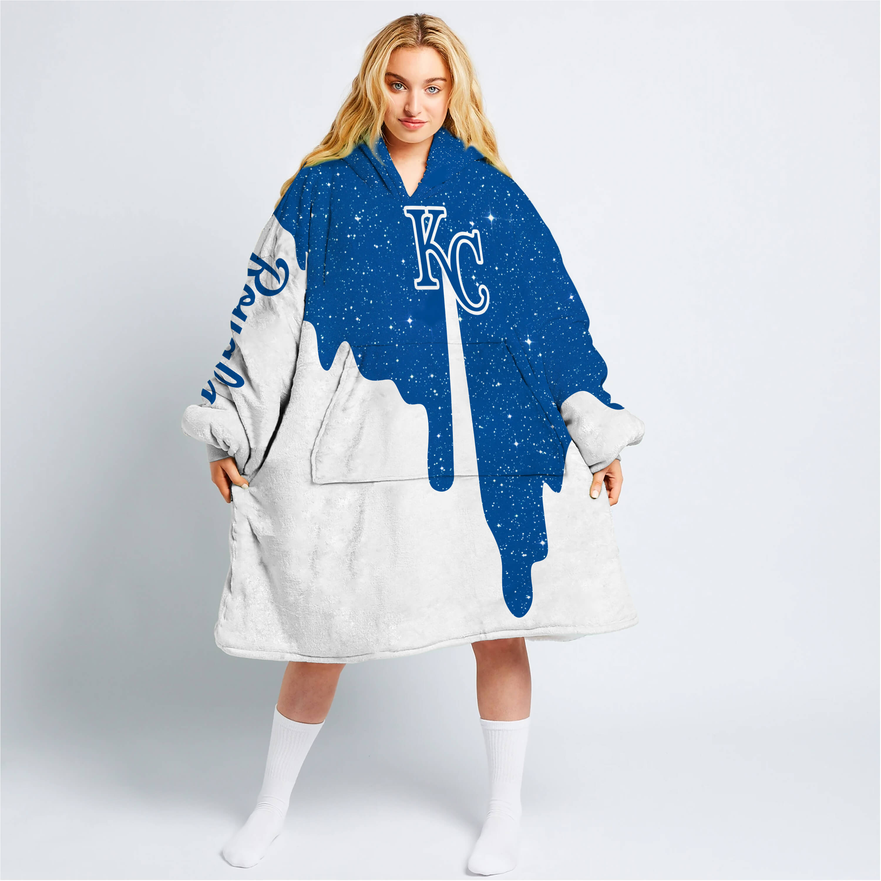 Limited Edition - Custom Name - Kansas City Royals - Oodie Blanket