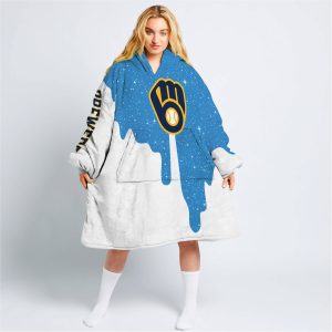 Limited Edition - Custom Name - Milwaukee Brewers - Oodie Blanket