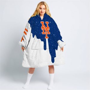 Limited Edition - Custom Name - New York Mets - Oodie Blanket