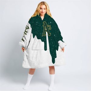 Limited Edition - Custom Name - Oakland Athletics - Oodie Blanket