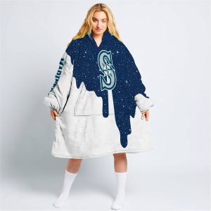 Limited Edition - Custom Name - Seattle Mariners - Oodie Blanket