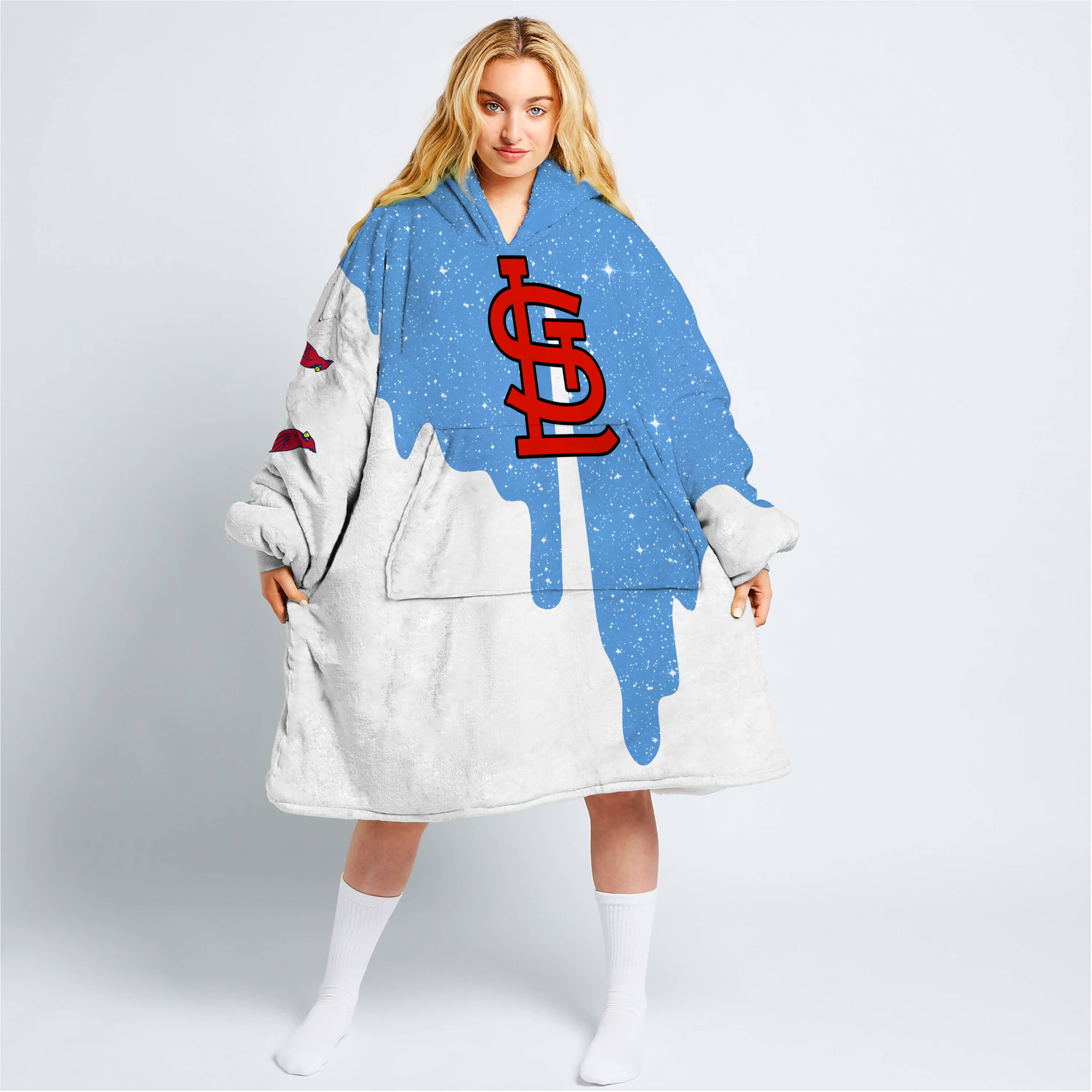Limited Edition - Custom Name - St. Louis Cardinals - Oodie Blanket