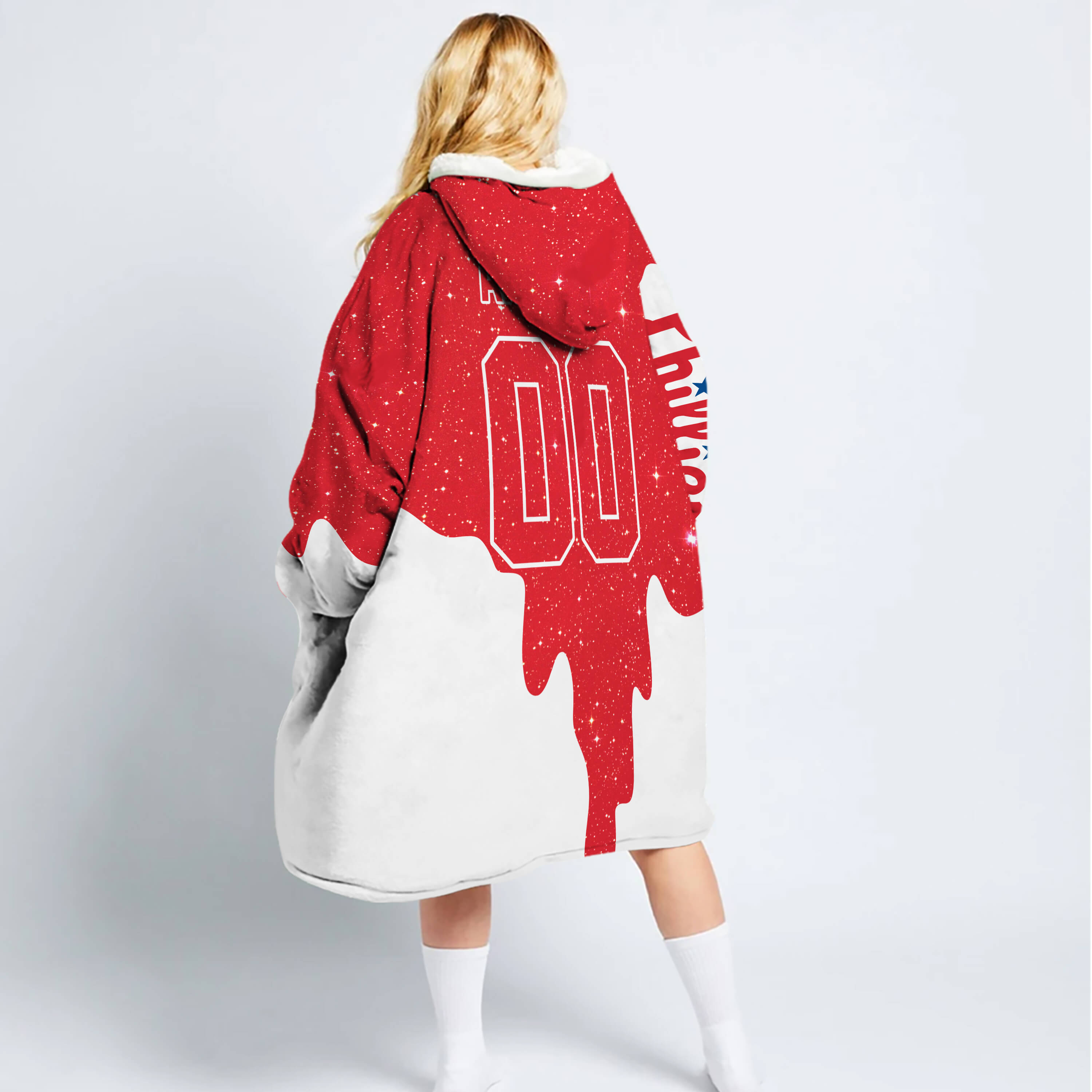 Limited Edition - Custom Name - Philadelphia Phillies - Oodie Blanket - Image 2