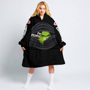 Grinch - Ew People - Cincinnati Reds - Oodie Blanket