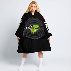 Grinch - Ew People - Philadelphia Phillies - Oodie Blanket