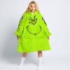 Grinch - Custom Name - Chicago Cubs - Oodie Blanket
