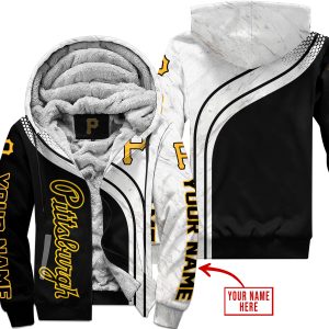 Limited Edition Mlb  -  Custom Name  V2  -  Pittsburgh Pirates - Fleece Zip Hoodie