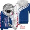 Limited Edition Mlb  -  Custom Name  V2  -  Texas Rangers - Fleece Zip Hoodie