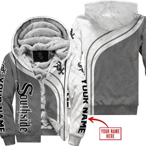 Limited Edition Mlb  -  Custom Name  V2  -  Chicago White Sox - Fleece Zip Hoodie