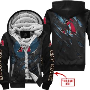 Limited Edition Superman - Arizona Diamondbacks - Fleece Zip Hoodie