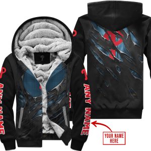 Limited Edition Superman - Philadelphia Phillies - Fleece Zip Hoodie