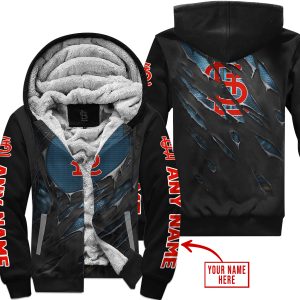 Limited Edition Superman - St. Louis Cardinals - Fleece Zip Hoodie