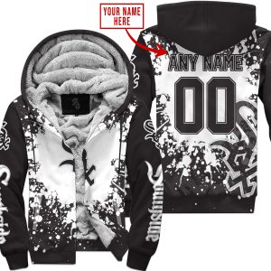 Limited Edition Mlb - Custom Name - Chicago White Sox - Fleece Zip Hoodie
