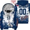 Limited Edition Mlb - Custom Name - Detroit Tigers - Fleece Zip Hoodie