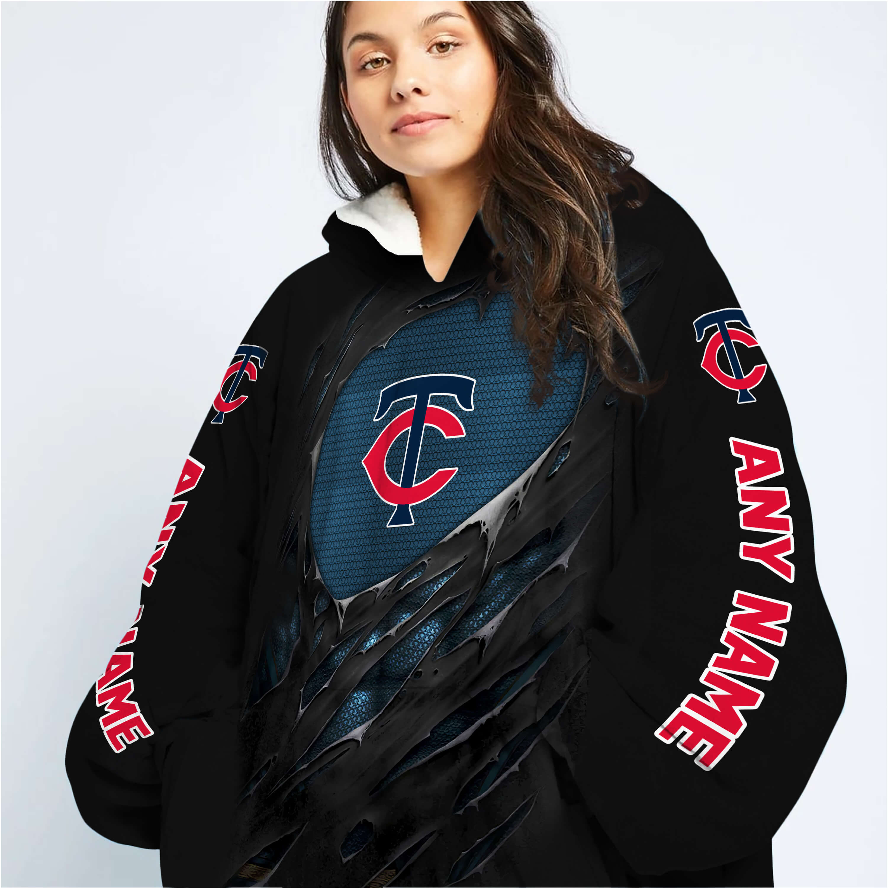 Limited Edition Superman - Minnesota Twins - Oodie Blanket - Image 2