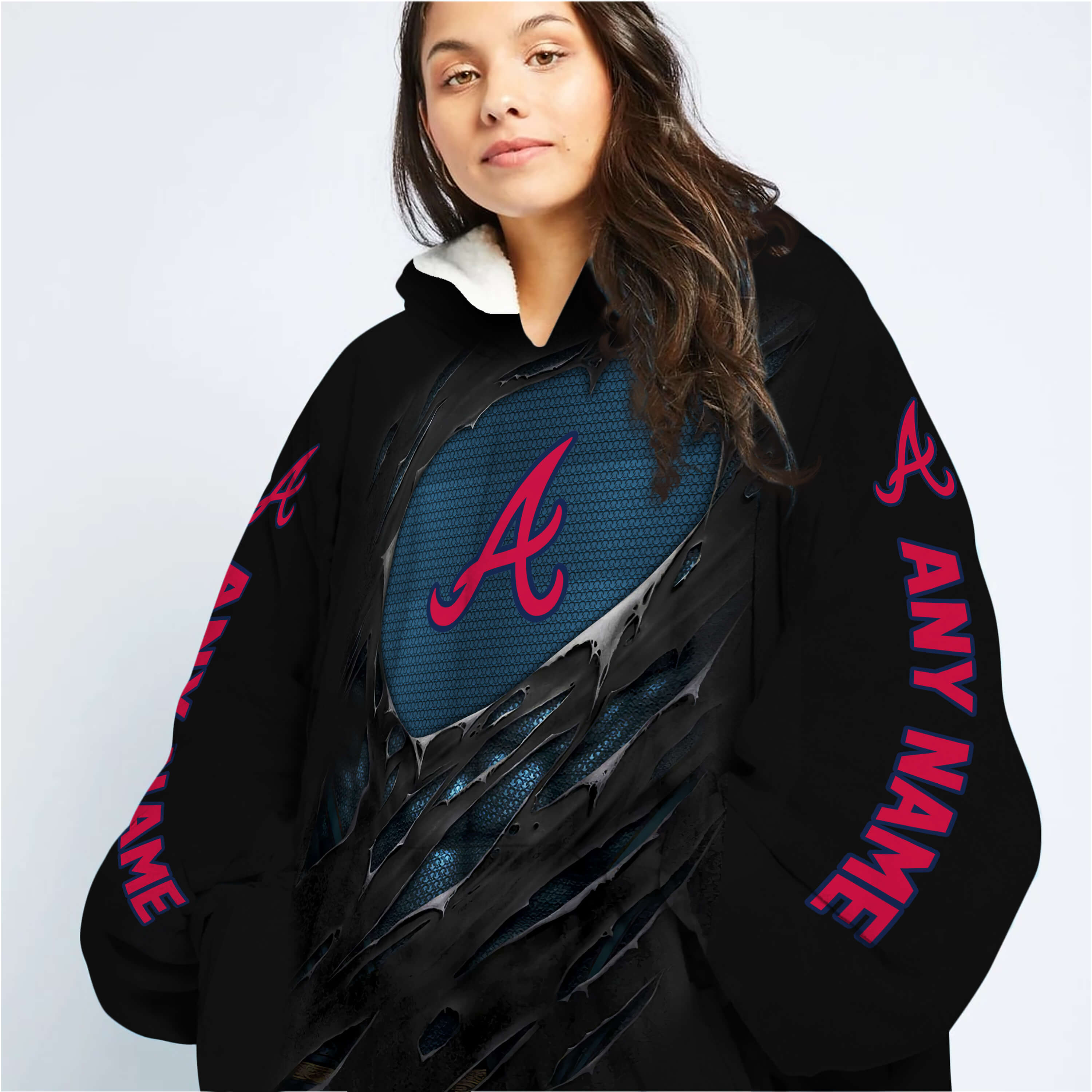 Limited Edition Superman - Atlanta Braves - Oodie Blanket - Image 6