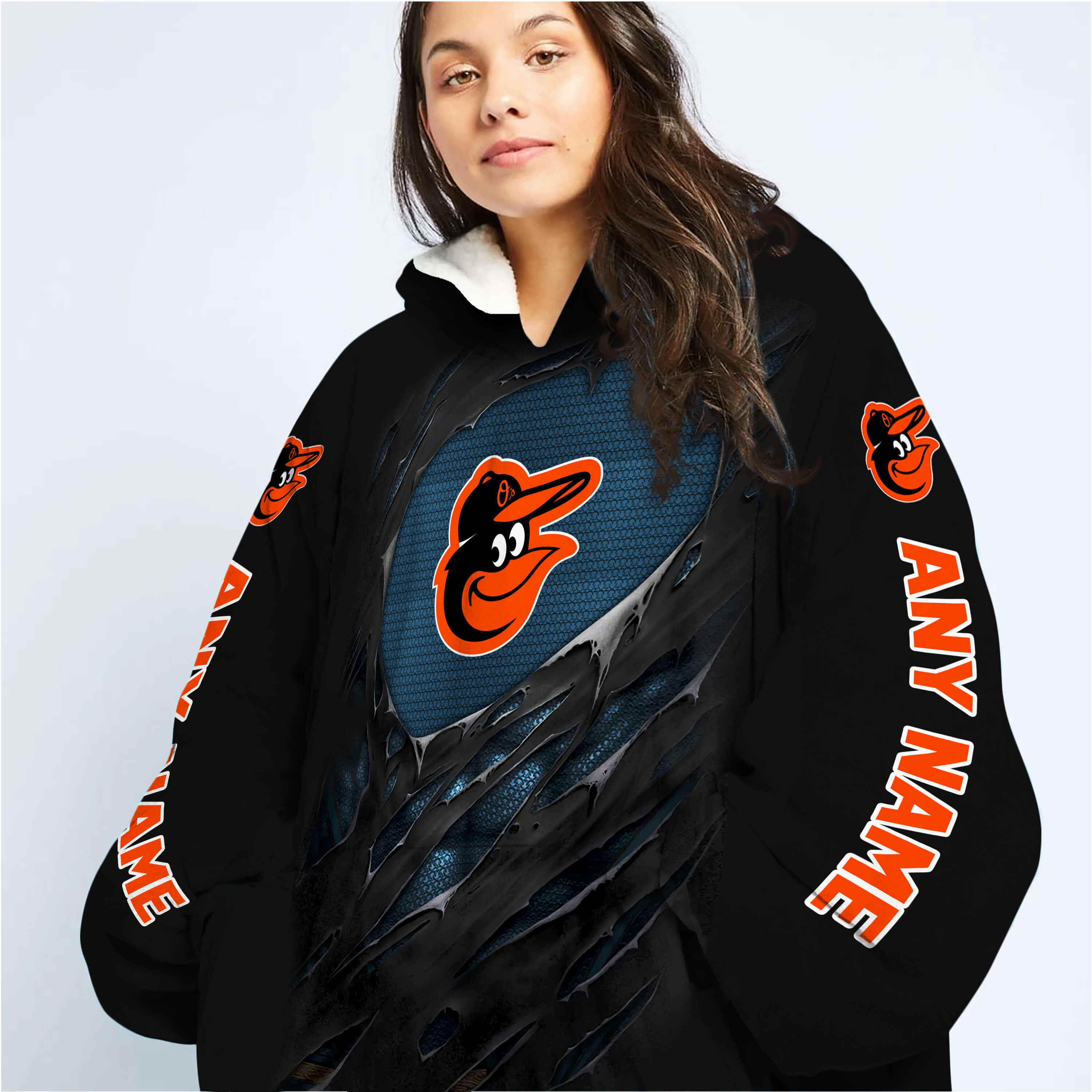 Limited Edition Superman - Baltimore Orioles - Oodie Blanket - Image 6