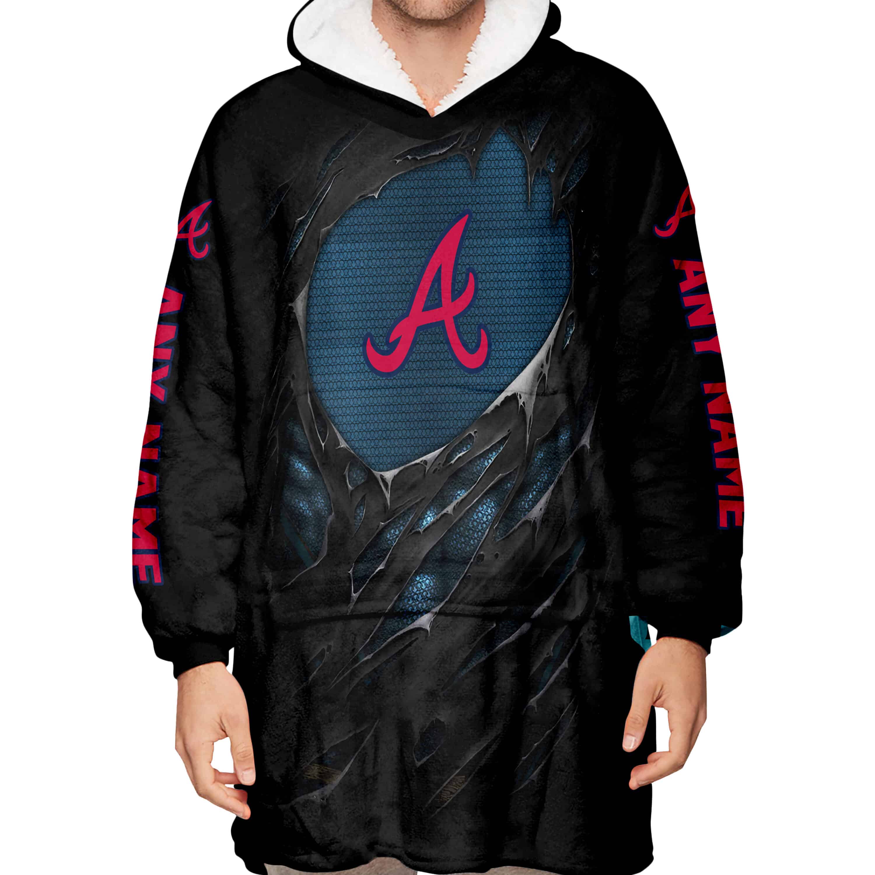 Limited Edition Superman - Atlanta Braves - Oodie Blanket - Image 5