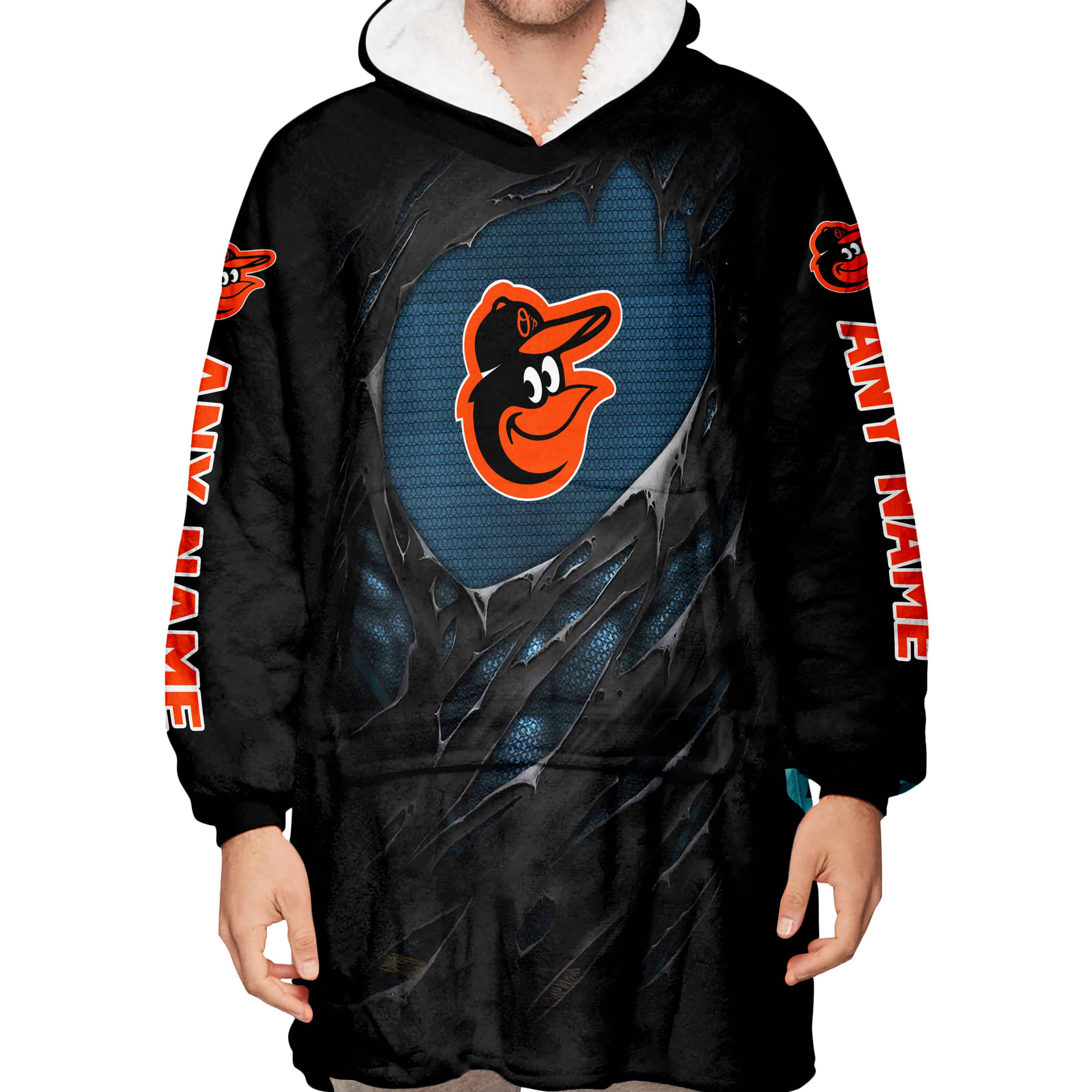 Limited Edition Superman - Baltimore Orioles - Oodie Blanket - Image 5