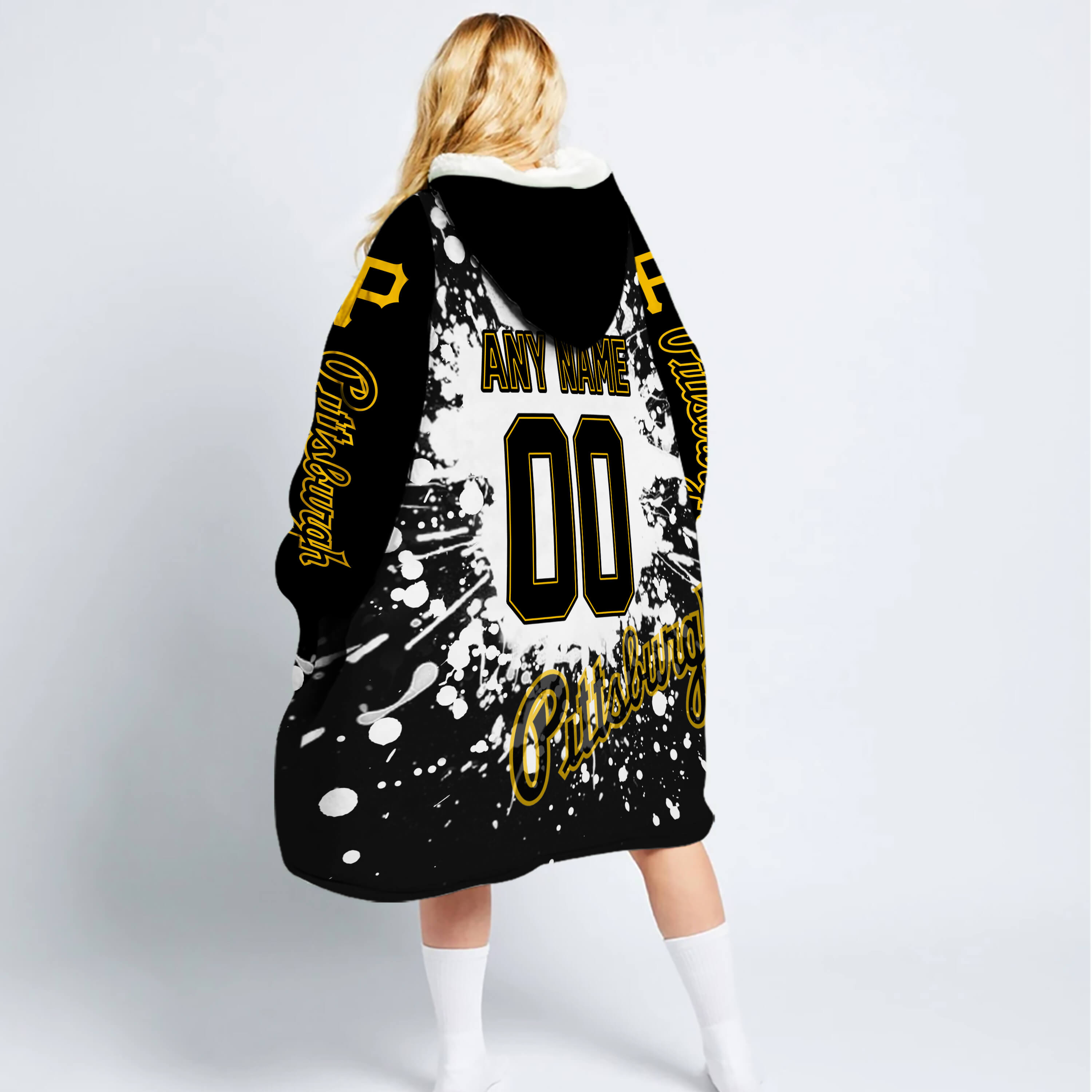 Limited Edition Mlb - Custom Name - Pittsburgh Pirates - Oodie Blanket - Image 6