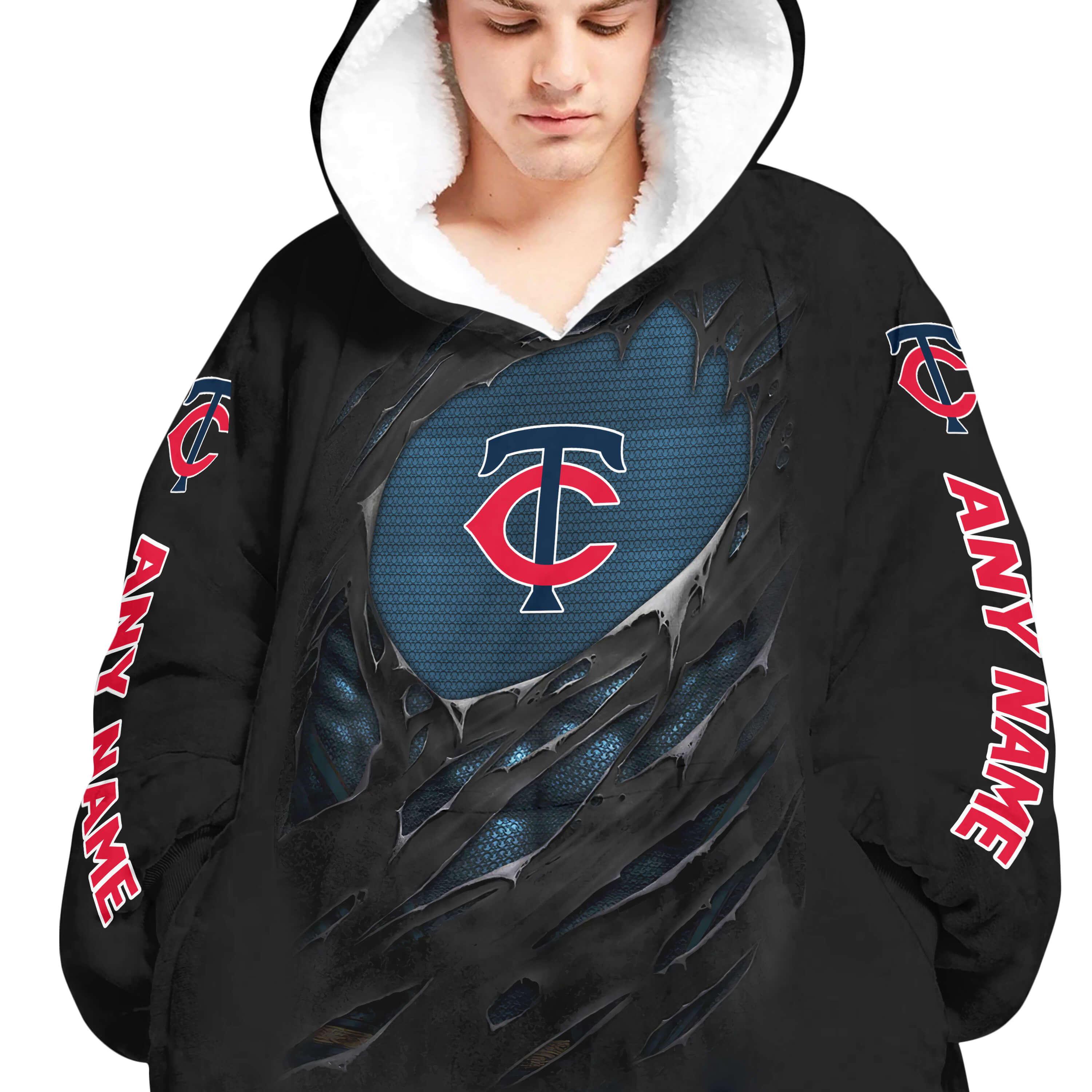 Limited Edition Superman - Minnesota Twins - Oodie Blanket - Image 4