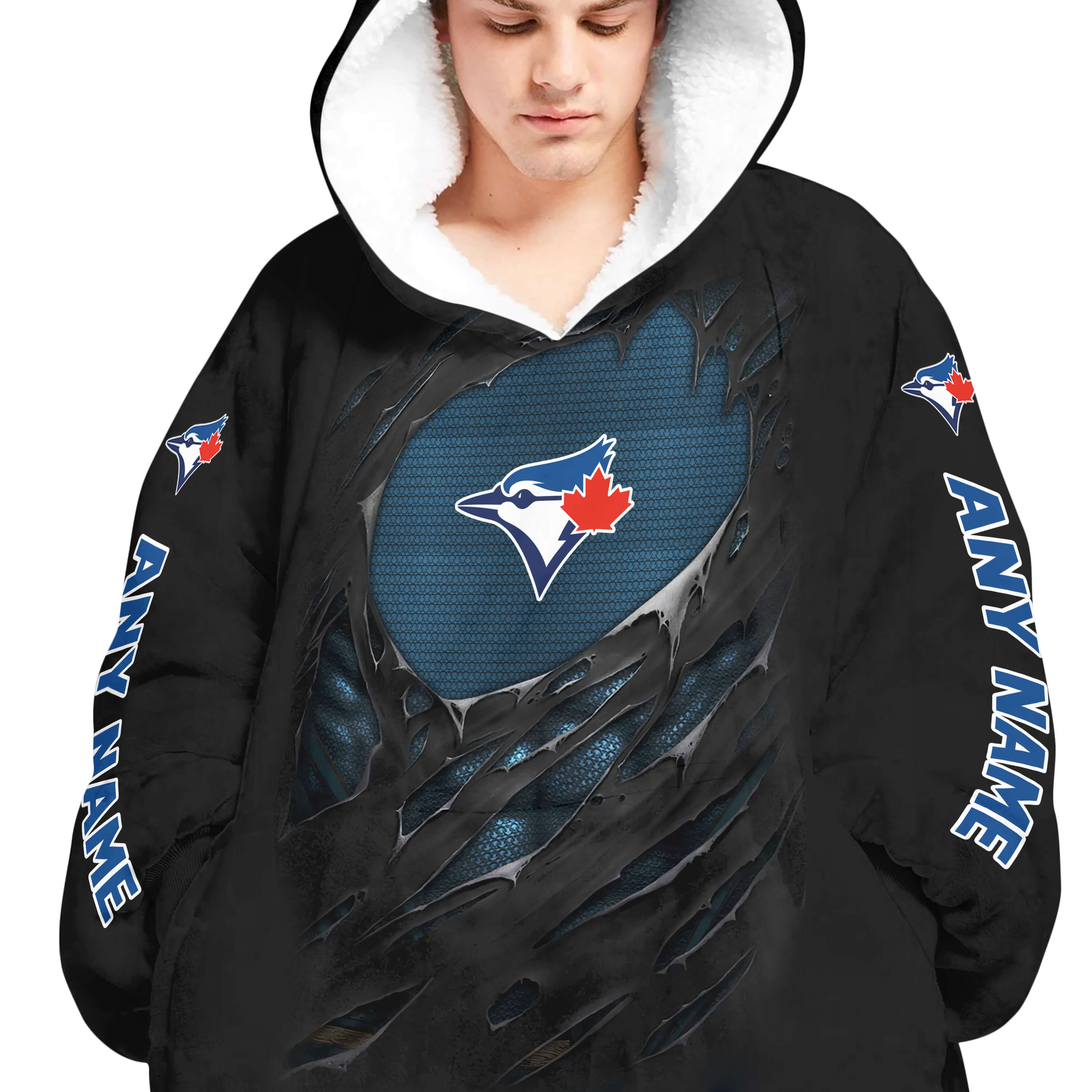 Limited Edition Superman - Toronto Blue Jays - Oodie Blanket - Image 4