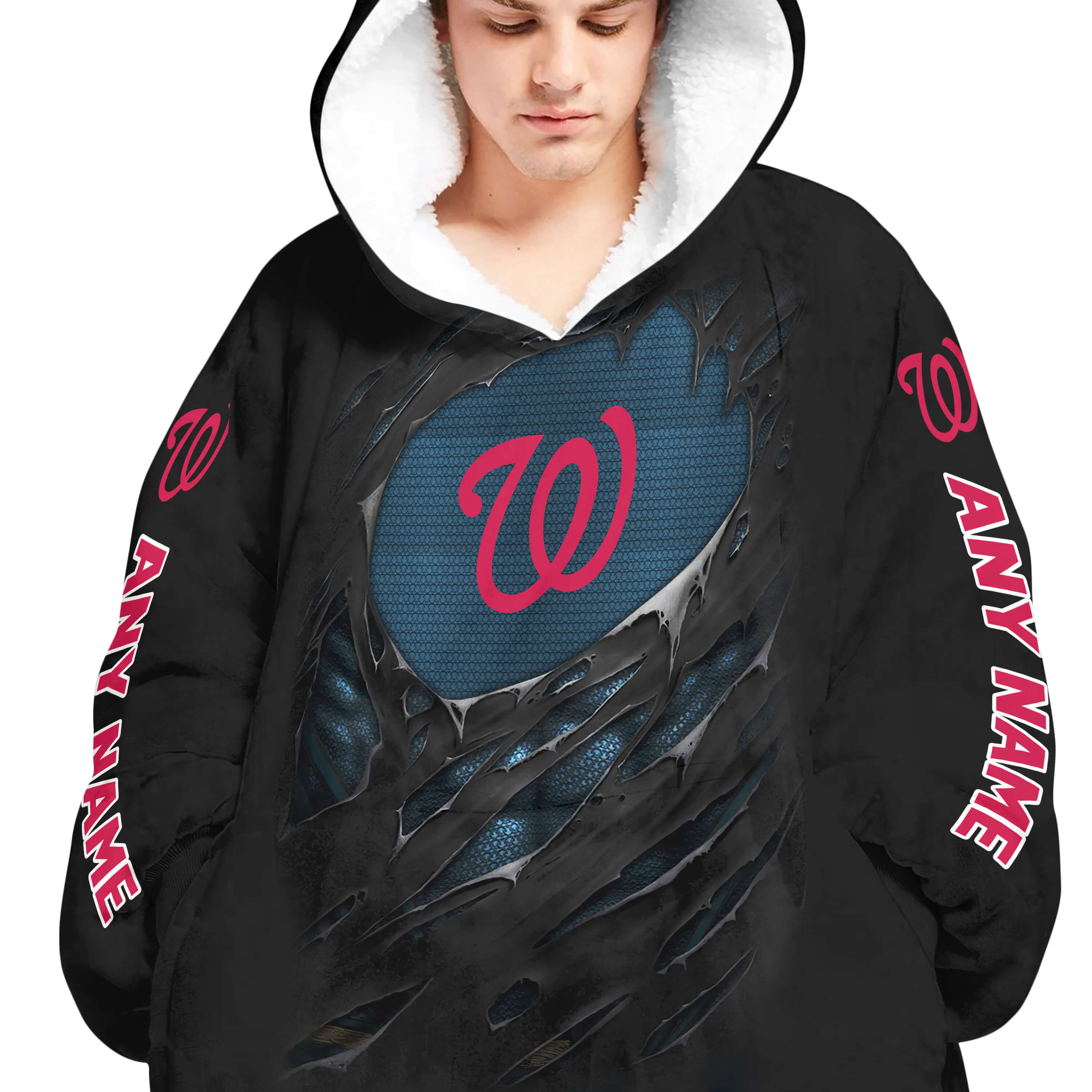 Limited Edition Superman - Washington Nationals - Oodie Blanket - Image 4