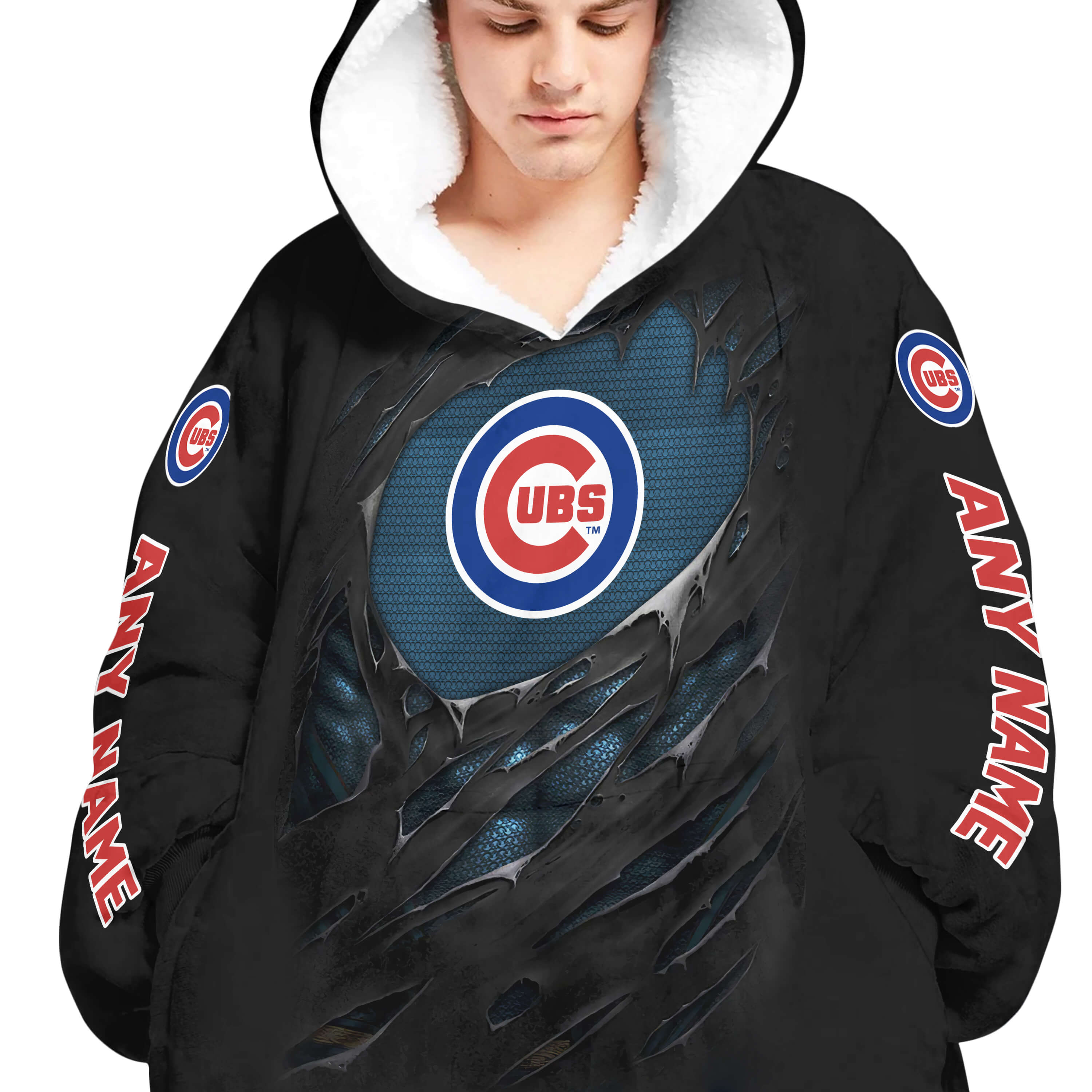 Limited Edition Superman - Chicago Cubs - Oodie Blanket - Image 4