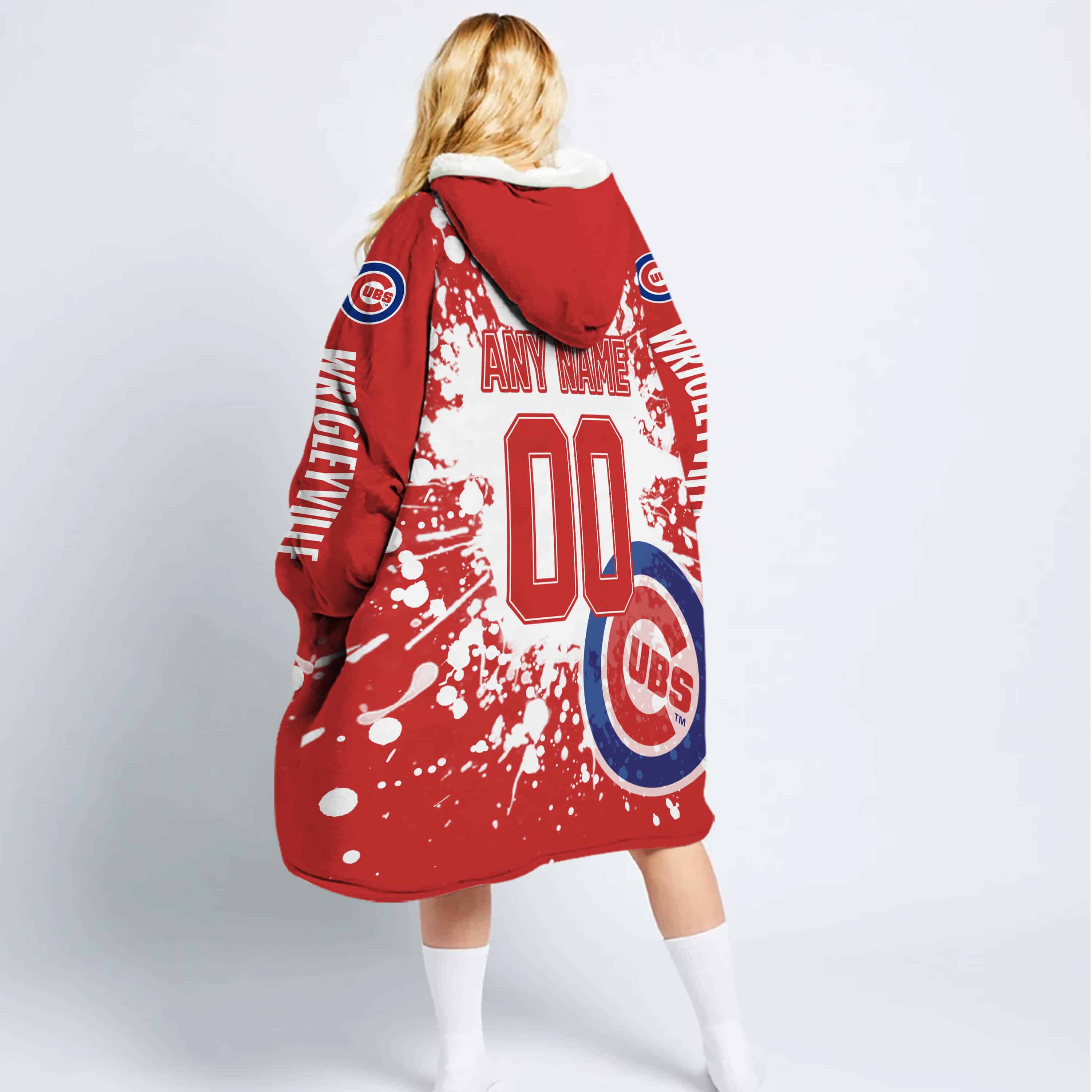 Limited Edition Mlb - Custom Name - Chicago Cubs - Oodie Blanket - Image 6