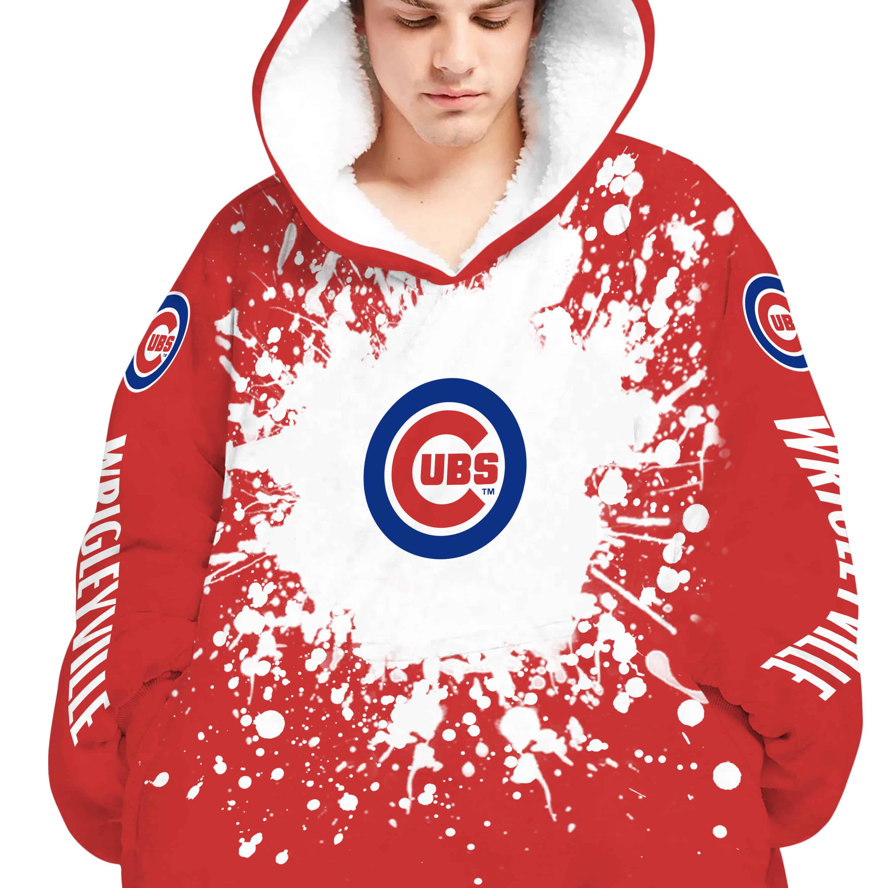 Limited Edition Mlb - Custom Name - Chicago Cubs - Oodie Blanket - Image 4