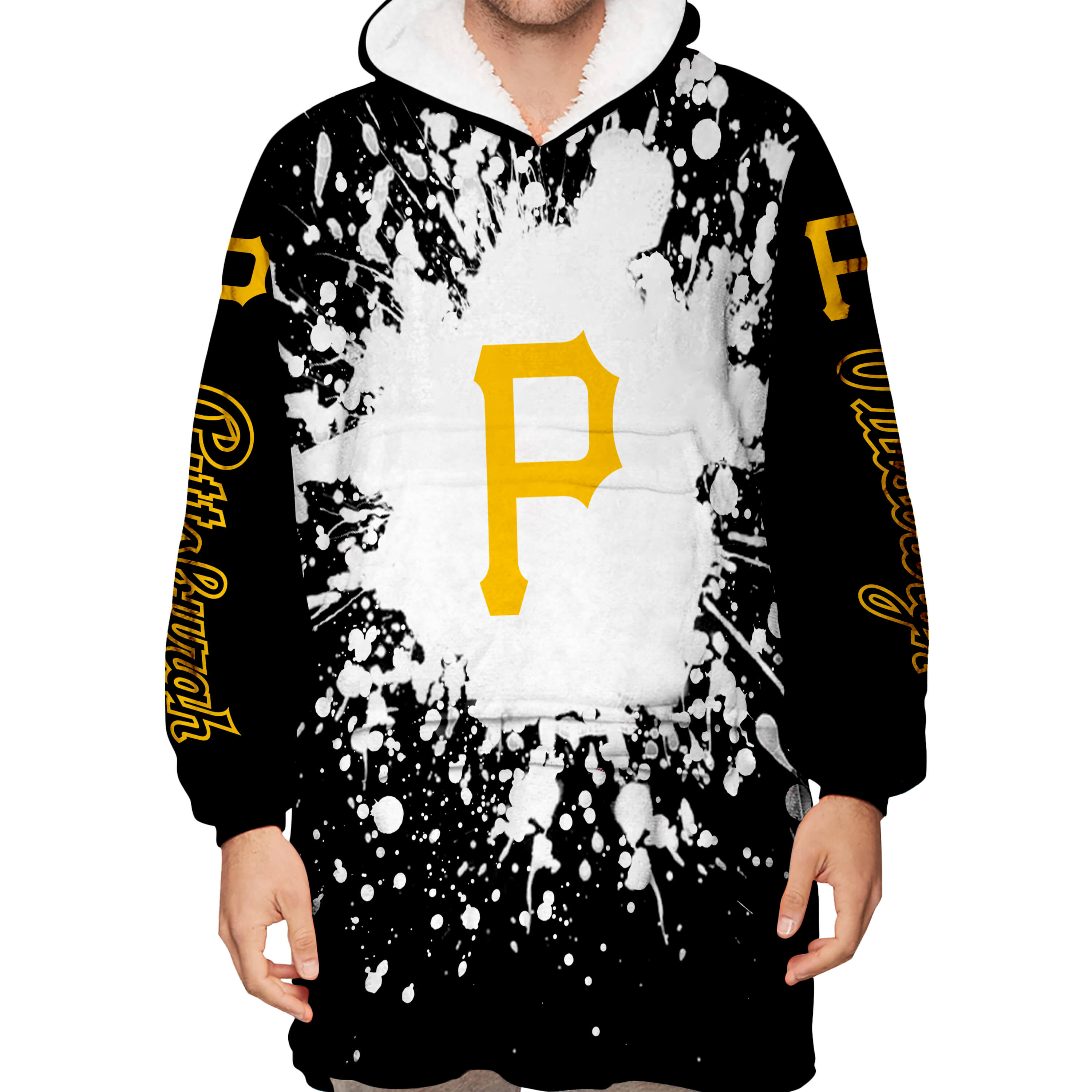 Limited Edition Mlb - Custom Name - Pittsburgh Pirates - Oodie Blanket - Image 3