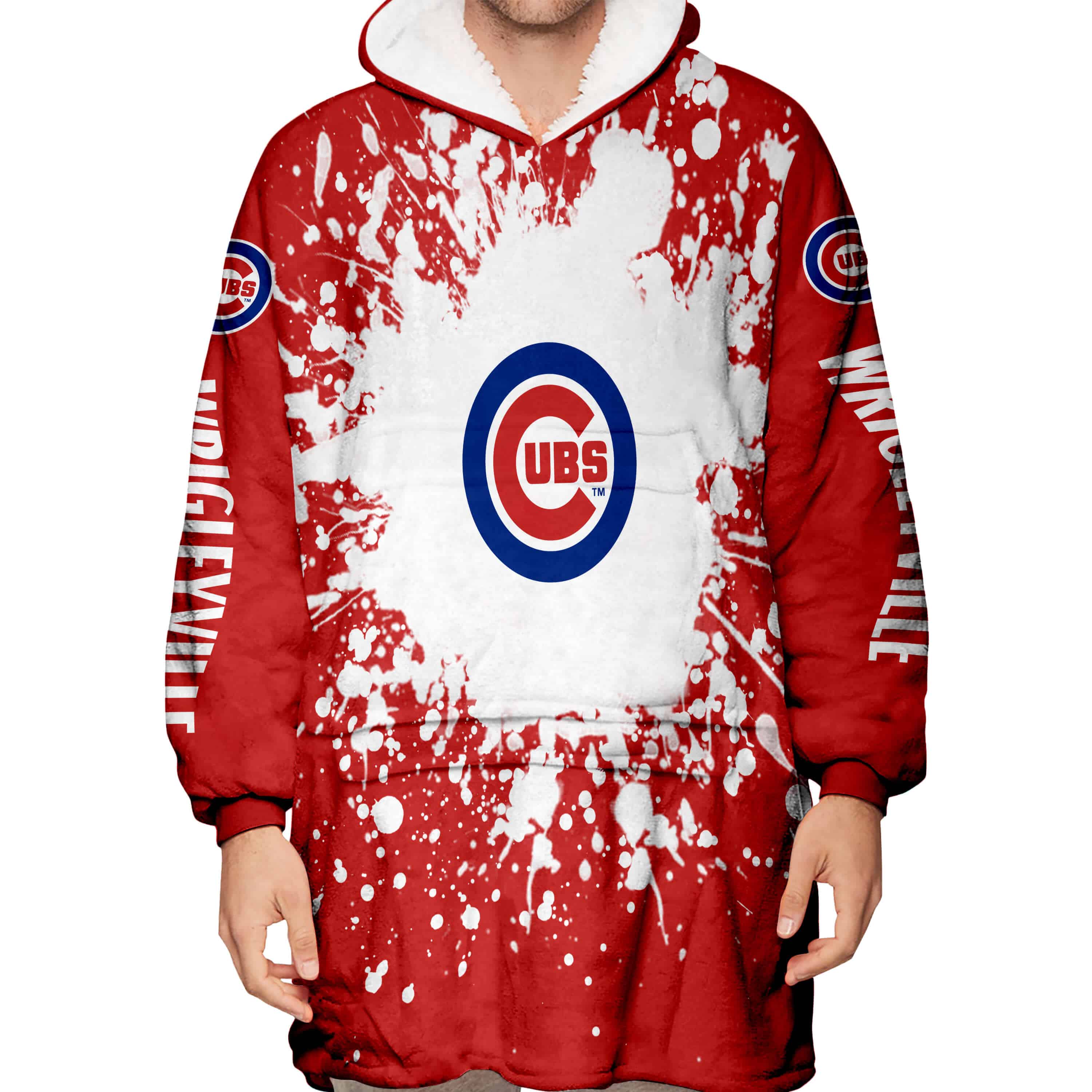 Limited Edition Mlb - Custom Name - Chicago Cubs - Oodie Blanket - Image 3
