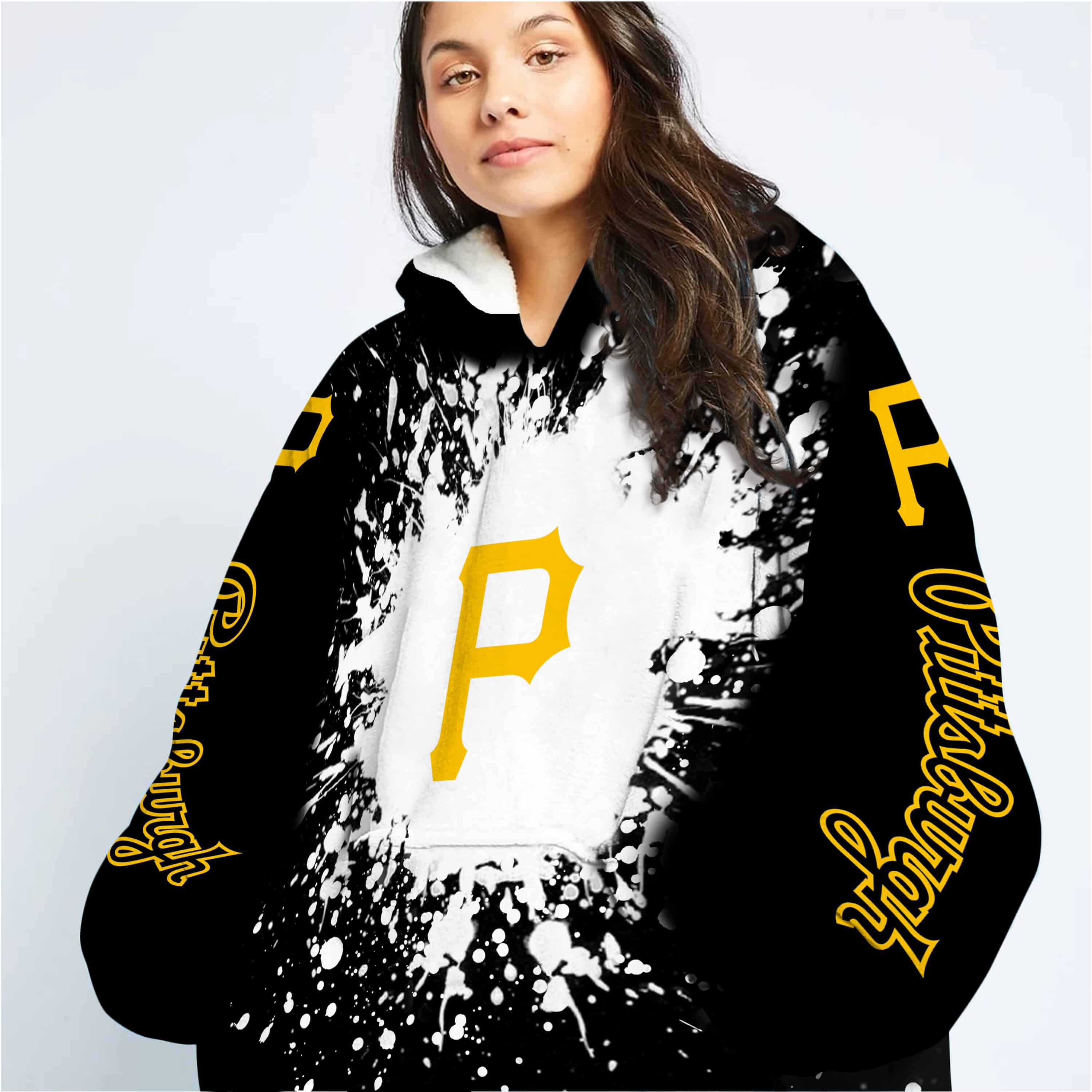 Limited Edition Mlb - Custom Name - Pittsburgh Pirates - Oodie Blanket - Image 2