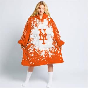 Limited Edition Mlb - Custom Name - New York Mets - Oodie Blanket