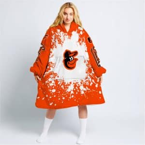 Limited Edition Mlb - Custom Name - Baltimore Orioles - Oodie Blanket