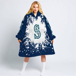 Limited Edition Mlb - Custom Name - Seattle Mariners - Oodie Blanket