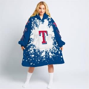 Limited Edition Mlb - Custom Name - Texas Rangers - Oodie Blanket